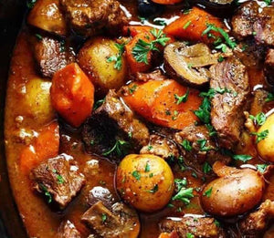 Beef Bourguignon - French Beef Stew (GF, DF)