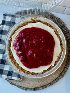 Raspberry Pretzel Cheesecake  (VEG)