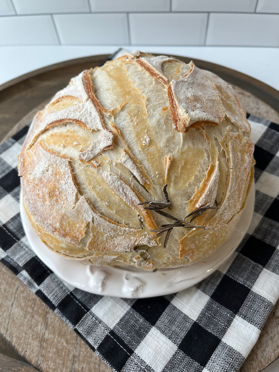 Rosemary Garlic Artisan Bread